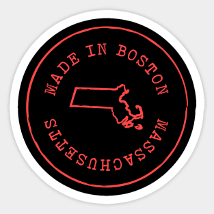 Made in Massachusetts T-Shirt Sticker